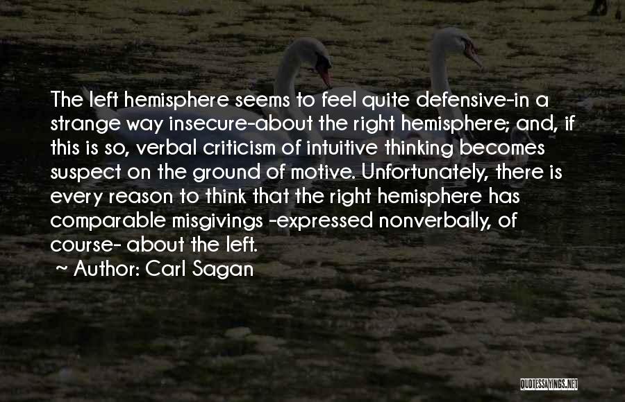 Hemisphere Quotes By Carl Sagan