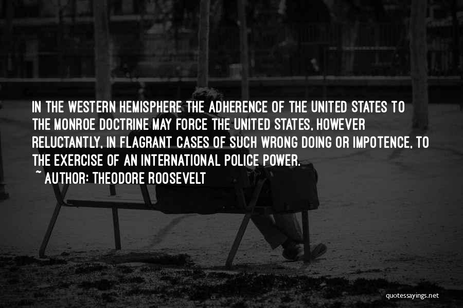 Hemisphere Quotes By Theodore Roosevelt