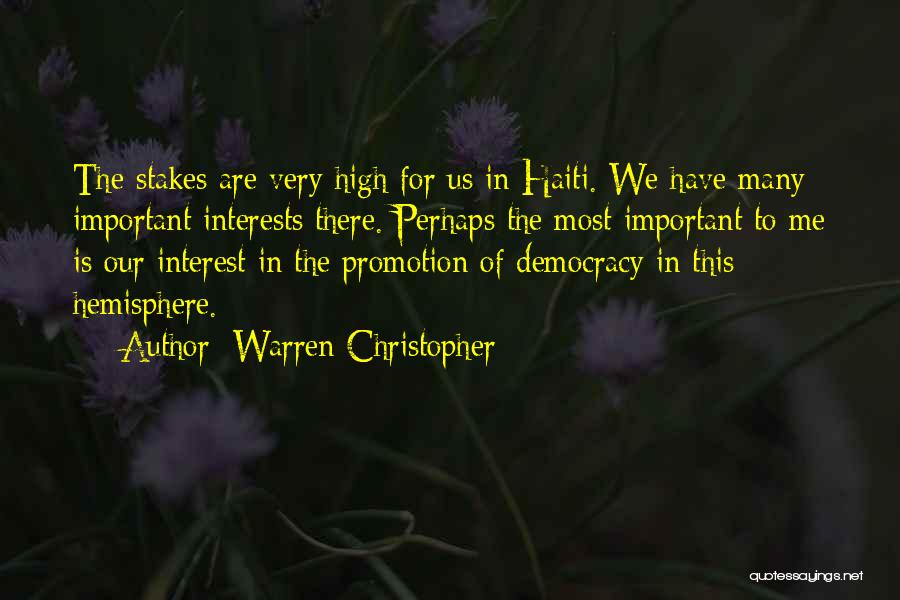 Hemisphere Quotes By Warren Christopher