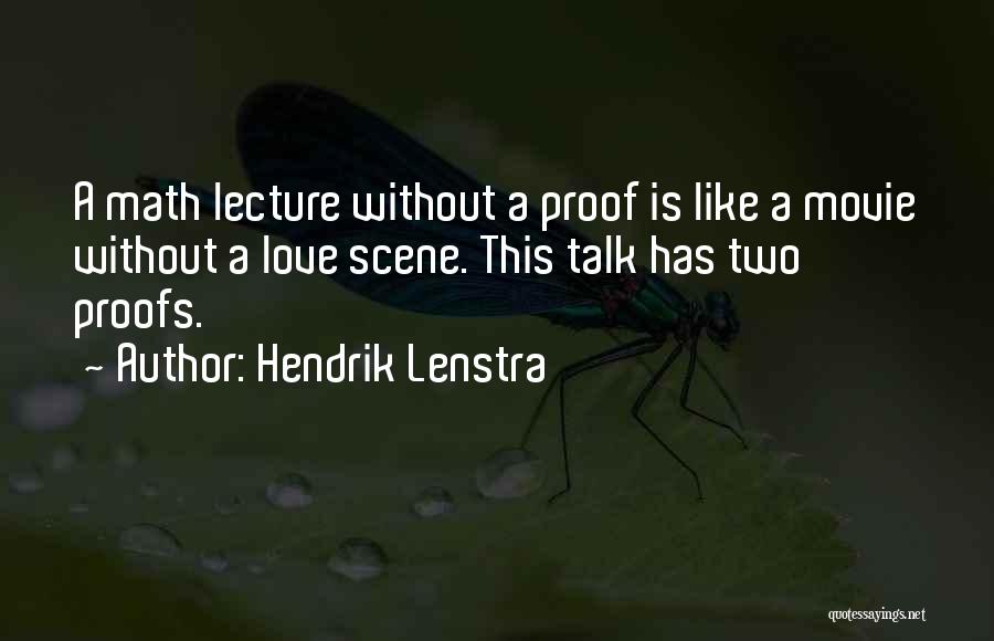 Hendrik Lenstra Quotes 1658679