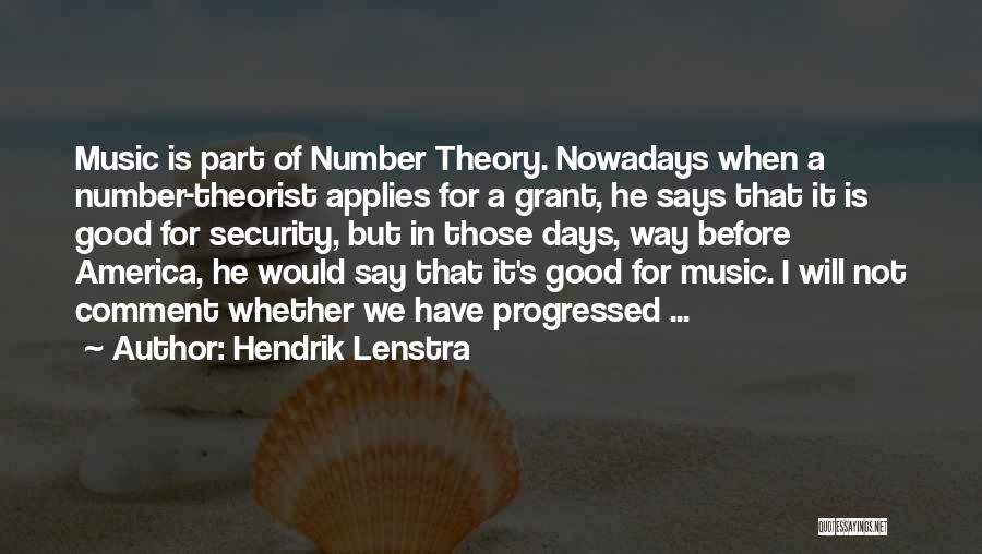 Hendrik Lenstra Quotes 471229