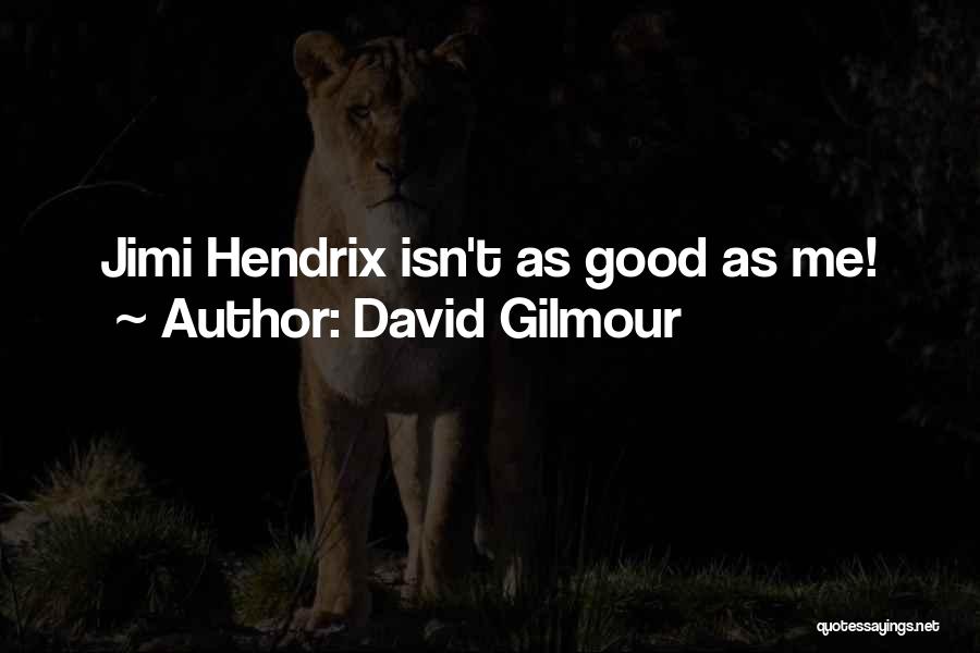 Hendrix Quotes By David Gilmour