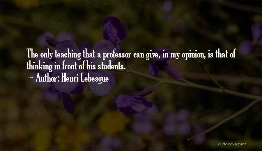 Henri Lebesgue Quotes 103071