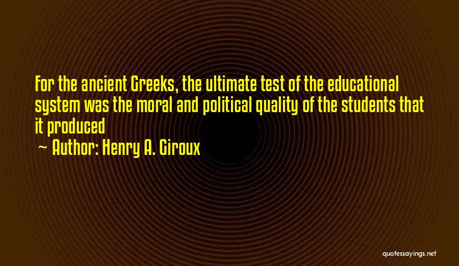 Henry A. Giroux Quotes 900710