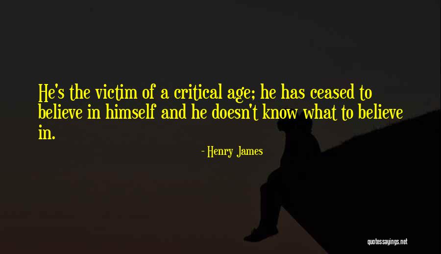 Henry Critical Quotes By Henry James