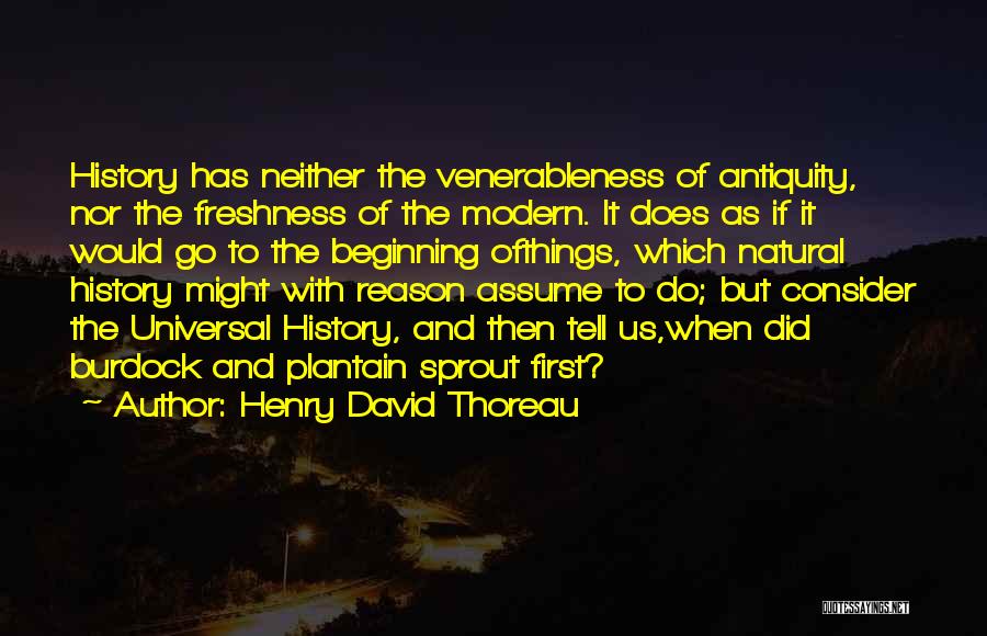 Henry David Thoreau History Quotes By Henry David Thoreau