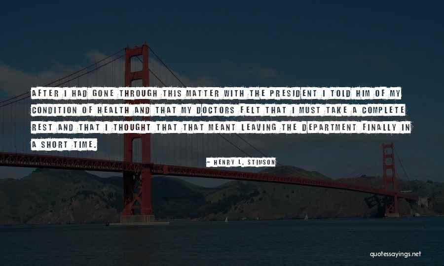 Henry L. Stimson Quotes 743451