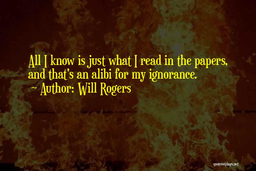 Her Alibi Quotes By Will Rogers