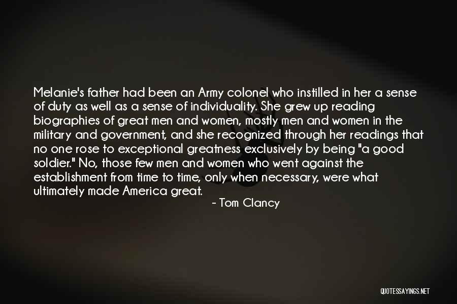 Her Being The Only One Quotes By Tom Clancy Her Being The Only One Quotes By Tom Clancy
