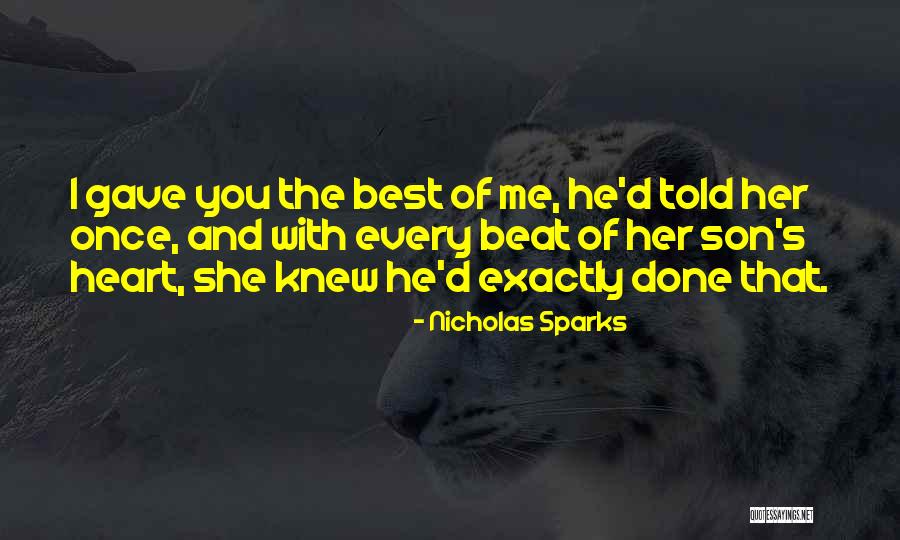 Her Son Quotes By Nicholas Sparks Her Son Quotes By Nicholas Sparks