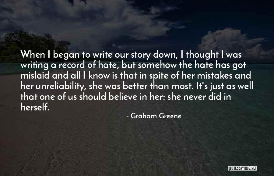 Her When She's Down Quotes By Graham Greene