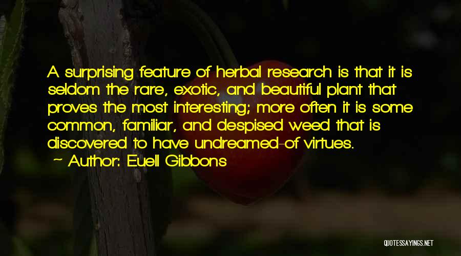 Herbal Quotes By Euell Gibbons