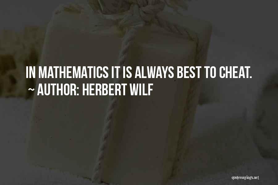 Herbert Wilf Quotes 614377