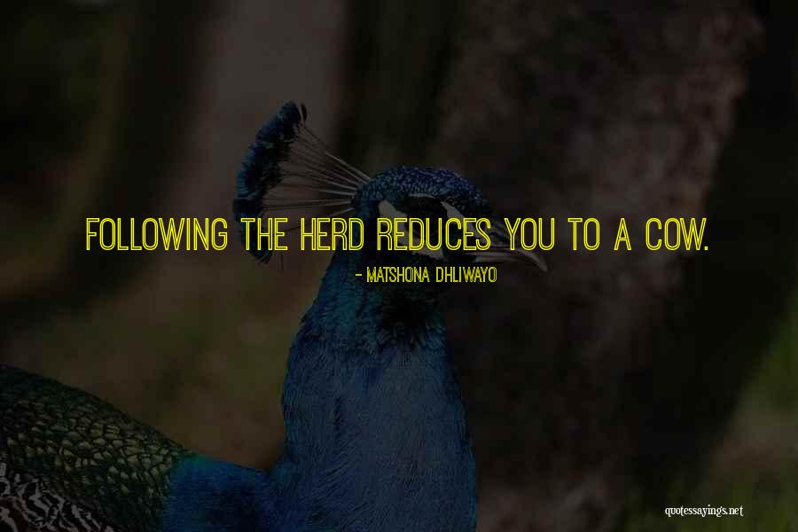 Herd Quotes Quotes By Matshona Dhliwayo Herd Quotes Quotes By Matshona Dhliwayo
