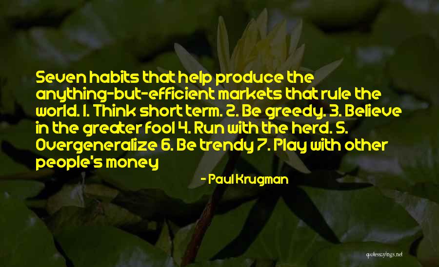 Herd Thinking Quotes By Paul Krugman