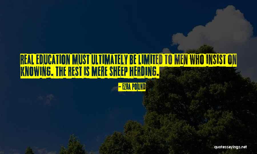 Herding Quotes By Ezra Pound