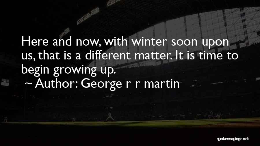 Here Comes Winter Quotes By George R R Martin