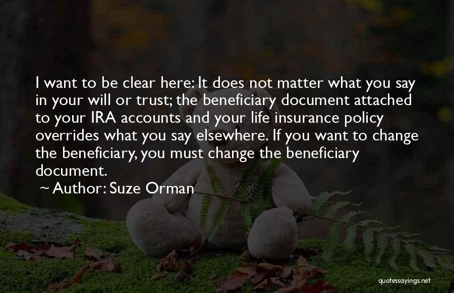 Here Document Quotes By Suze Orman