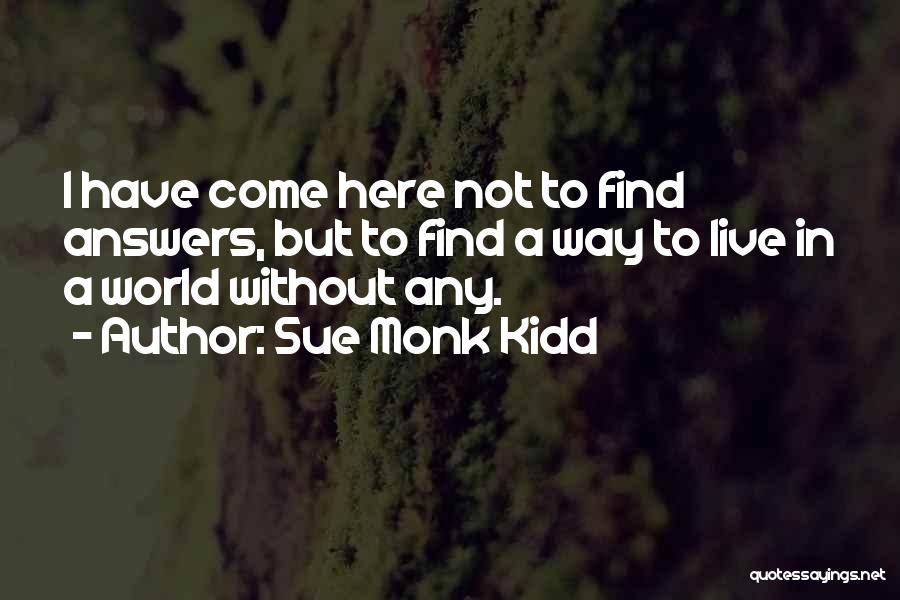 Here I Come World Quotes By Sue Monk Kidd