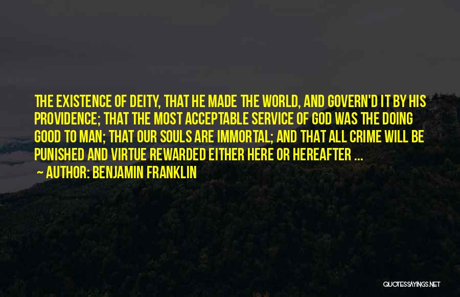 Hereafter Quotes By Benjamin Franklin