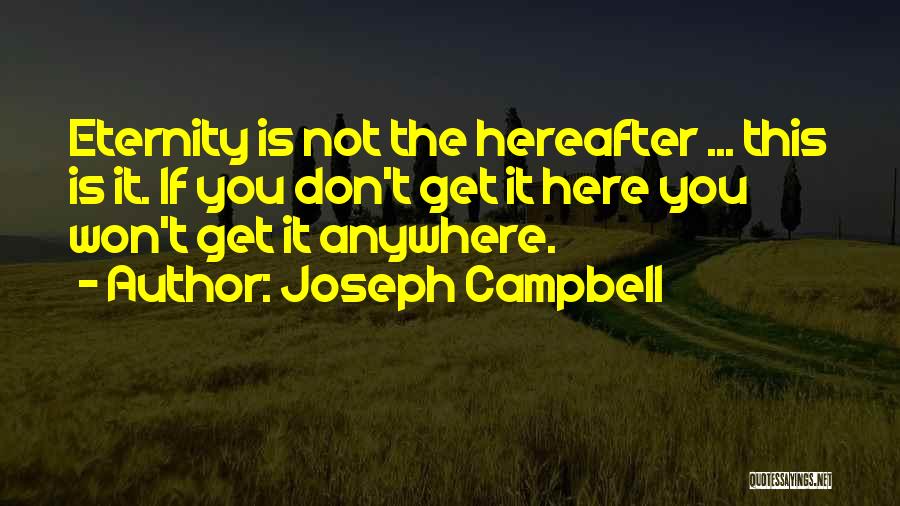 Hereafter Quotes By Joseph Campbell