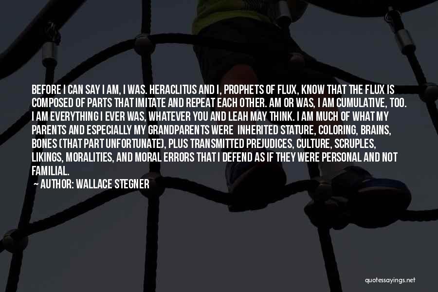 Heritage And Identity Quotes By Wallace Stegner