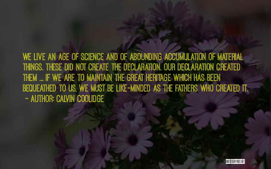 Heritage Quotes By Calvin Coolidge