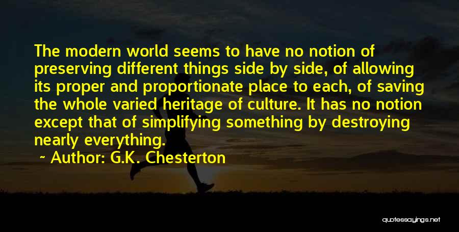 Heritage Quotes By G.K. Chesterton