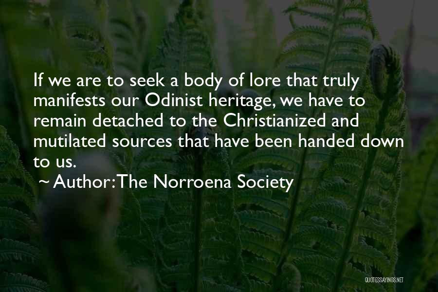Heritage Quotes By The Norroena Society