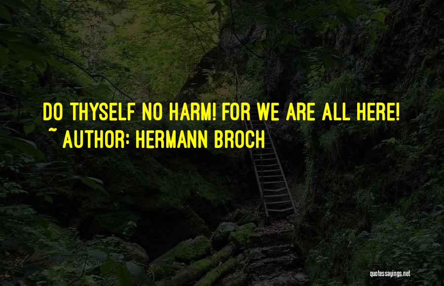 Hermann Broch Quotes 750804