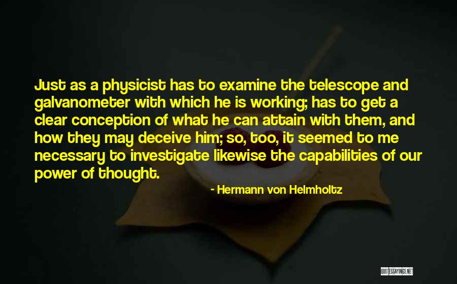 Hermann Von Helmholtz Quotes 1896961