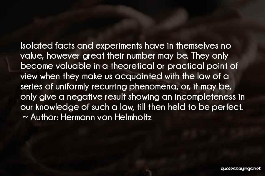 Hermann Von Helmholtz Quotes 837626