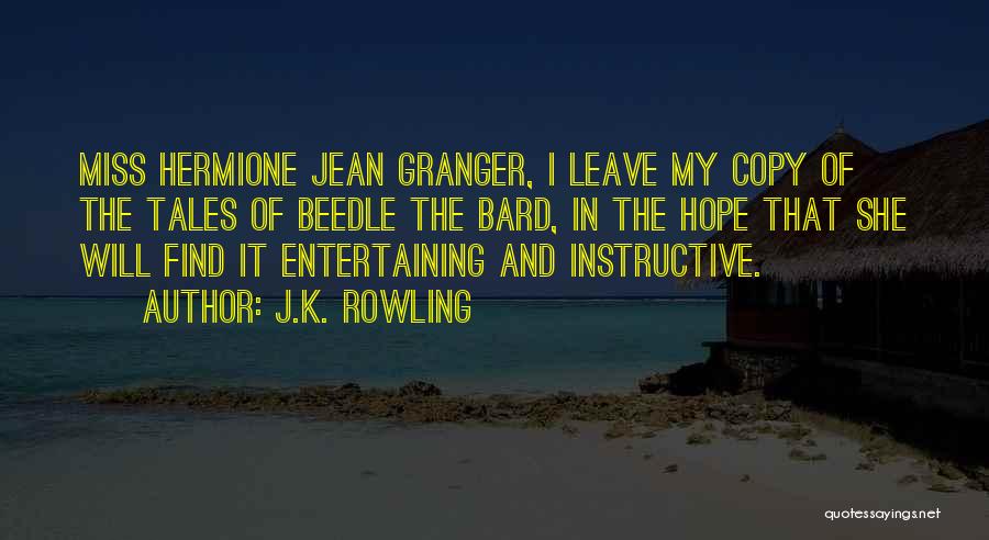 Hermione Granger Quotes By J.K. Rowling