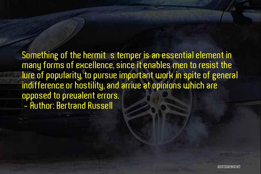 Hermit Quotes By Bertrand Russell