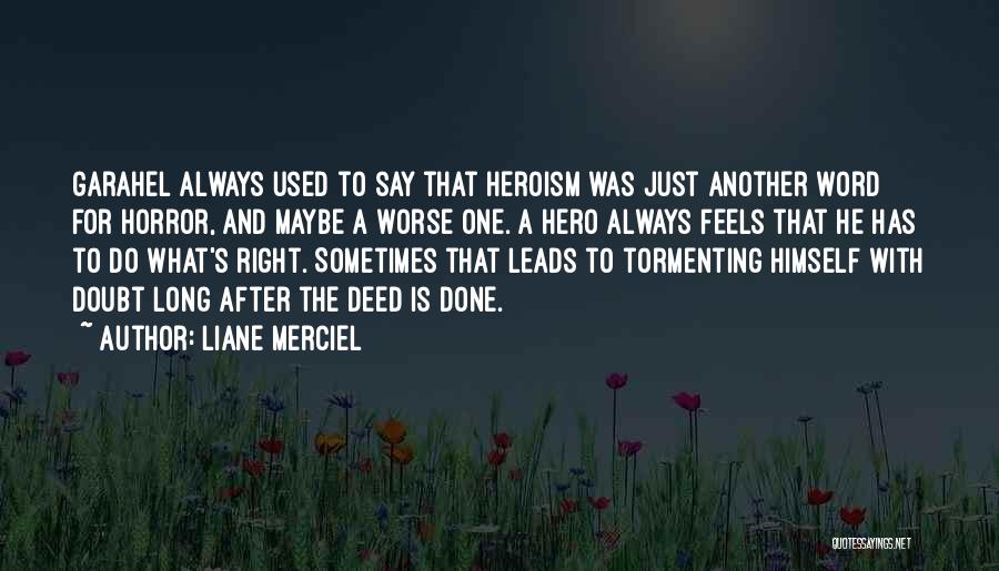 Heroes And Heroism Quotes By Liane Merciel