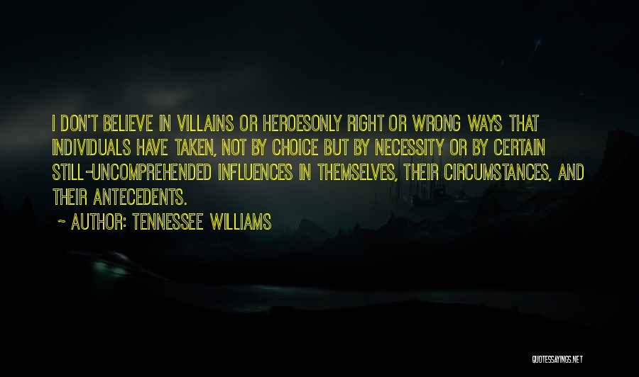 Heroes And Villains Quotes By Tennessee Williams