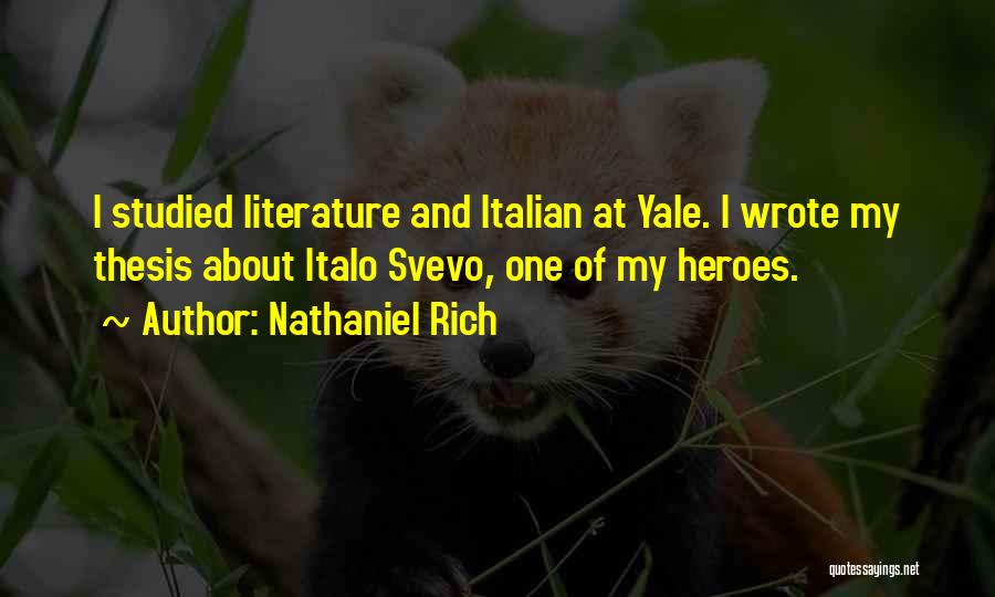 Heroes In Literature Quotes By Nathaniel Rich