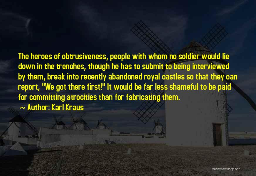 Heroes Let You Down Quotes By Karl Kraus