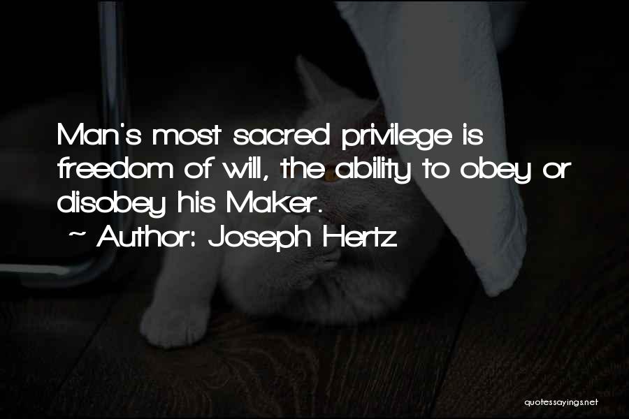 Hertz Quotes By Joseph Hertz