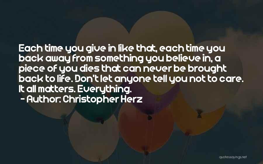 Herz Quotes By Christopher Herz