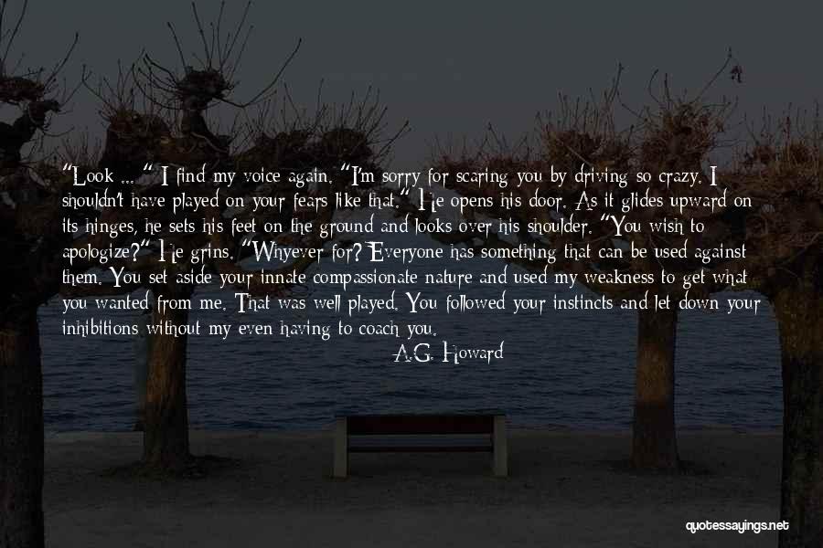 He's Driving Me Crazy Quotes By A.G. Howard