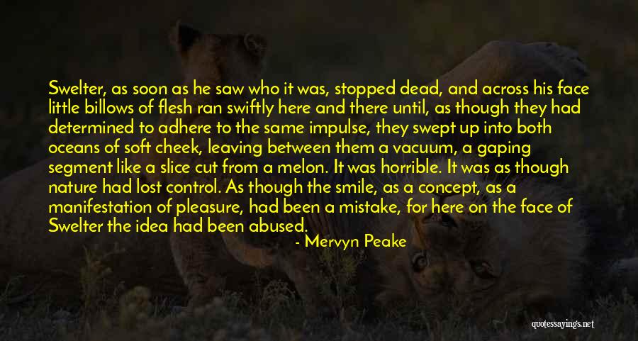 He's Leaving Soon Quotes By Mervyn Peake He's Leaving Soon Quotes By Mervyn Peake