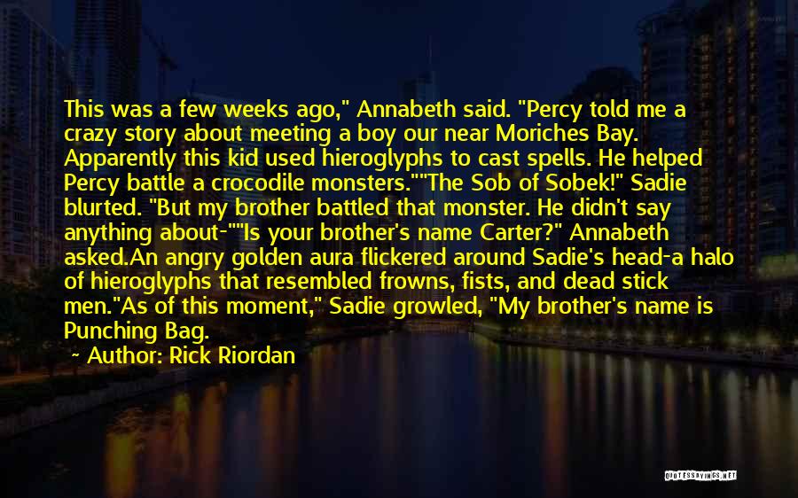 He's My Brother Quotes By Rick Riordan