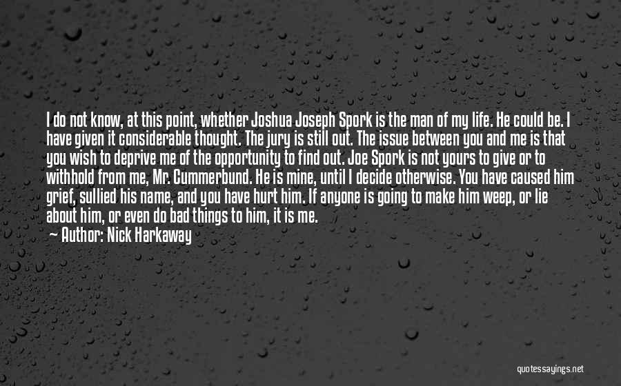 He's My Man Not Yours Quotes By Nick Harkaway