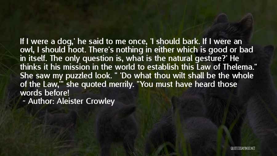 He's My Whole World Quotes By Aleister Crowley