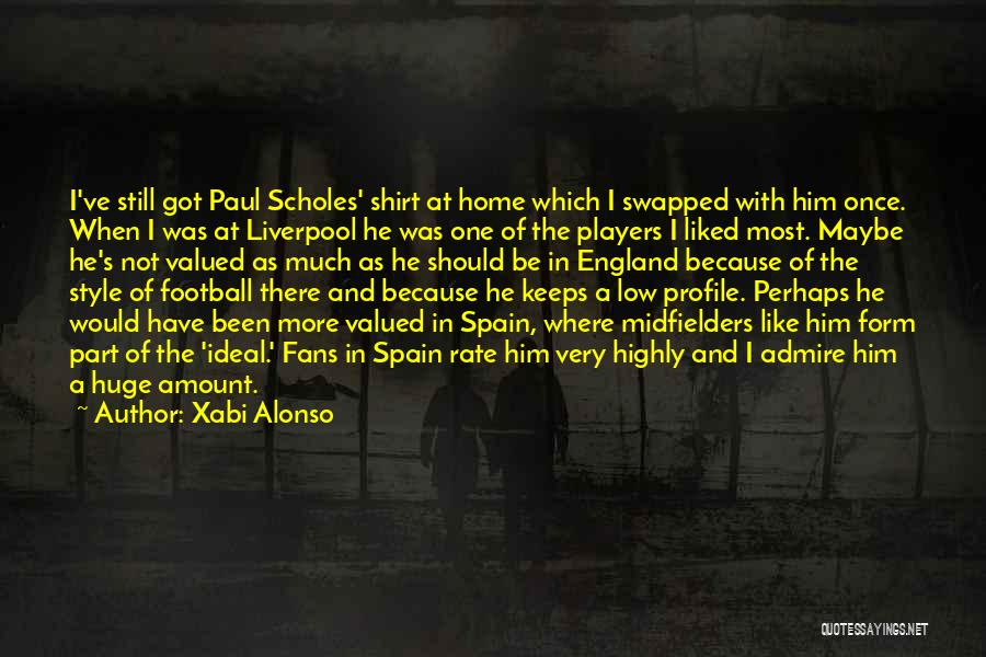 He's Not A Player Quotes By Xabi Alonso