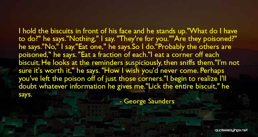 He's Not Worth You Quotes By George Saunders