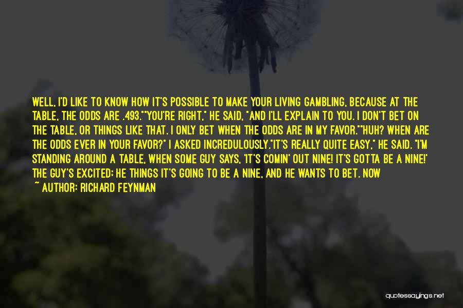 He's So Lucky To Have You Quotes By Richard Feynman