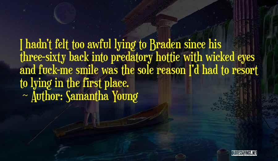 He's The Reason Why I Smile Quotes By Samantha Young