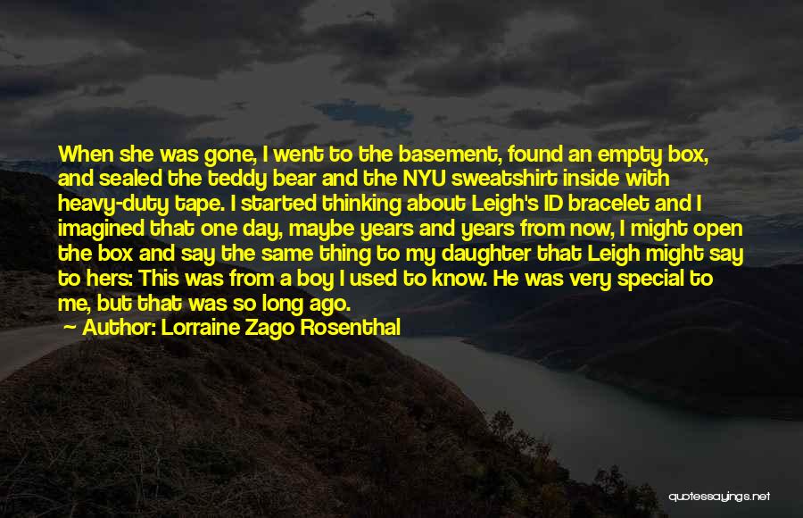 He's Thinking About Me Quotes By Lorraine Zago Rosenthal